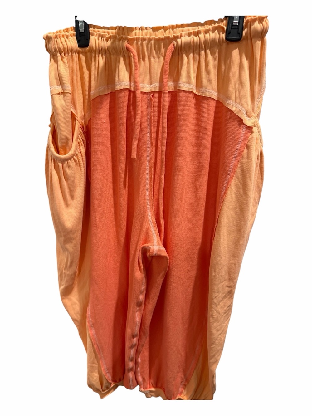 POL Two-Tone Peach and Coral Drawstring Pants